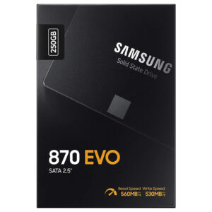 اس اس دی اینترنال سامسونگ مدل Ssd Samsung EVO 870 250gbظرفیت 250 گیگابایت