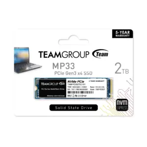 اس اس دی تیم گروپ مدل TeamGroup MP33 M.2 2280 PCIe 2TB ظرفیت 2 ترابایت